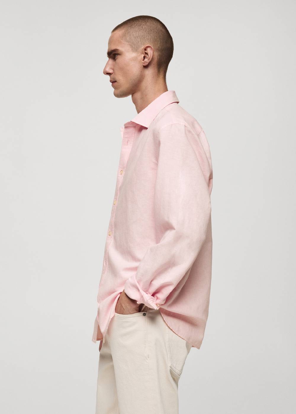 Mango Classic Fit-Leinenhemd Fabrik Onlineshop