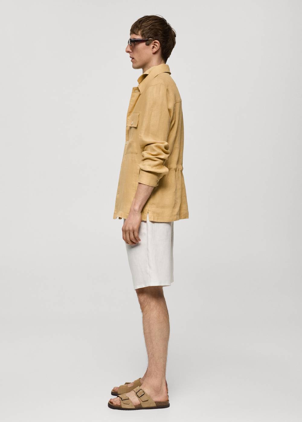 Mango Overshirt mit Taschen aus 100 % Leinen Exklusivangebot