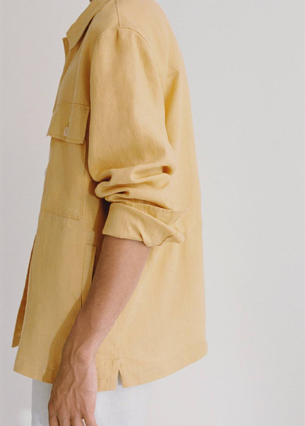 Mango Overshirt mit Taschen aus 100 % Leinen Exklusivangebot