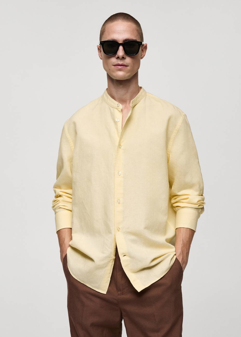 Mango Classic Fit-Leinenhemd Cyber Monday