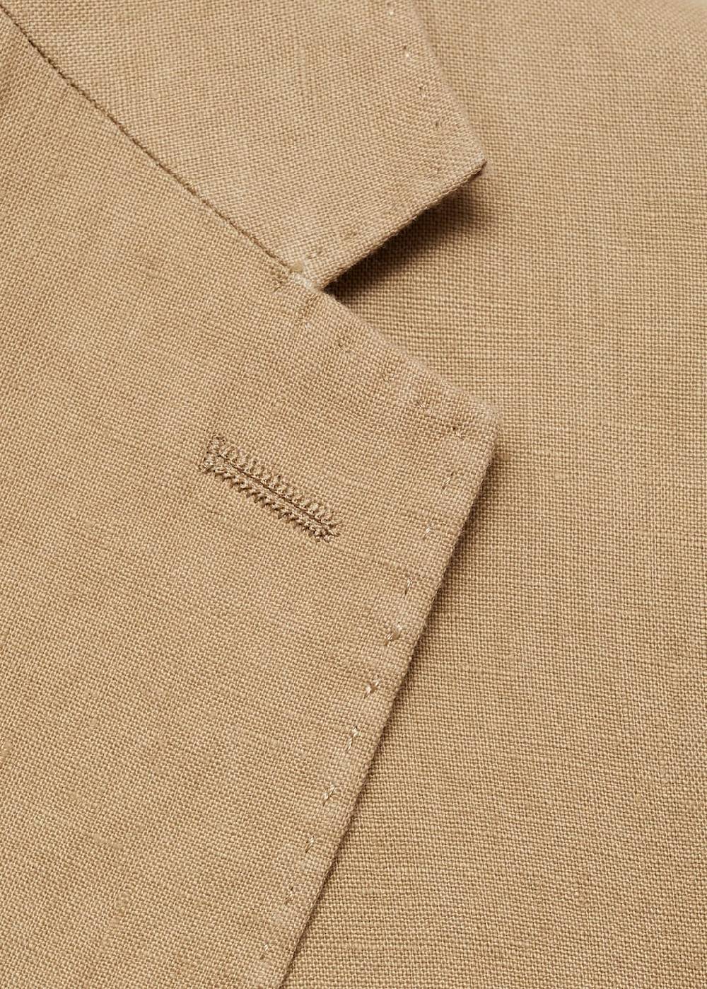 Mango Slim Fit-Anzugjacke aus 100 % Leinen Weihnachtsangebot