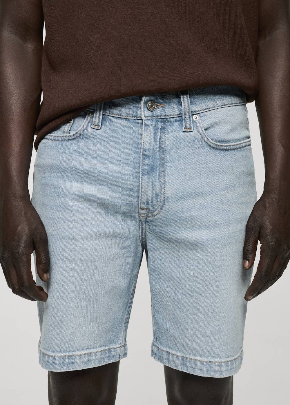 Mango Regular Fit-Bermudashorts aus Jeans Vatertagsangebot