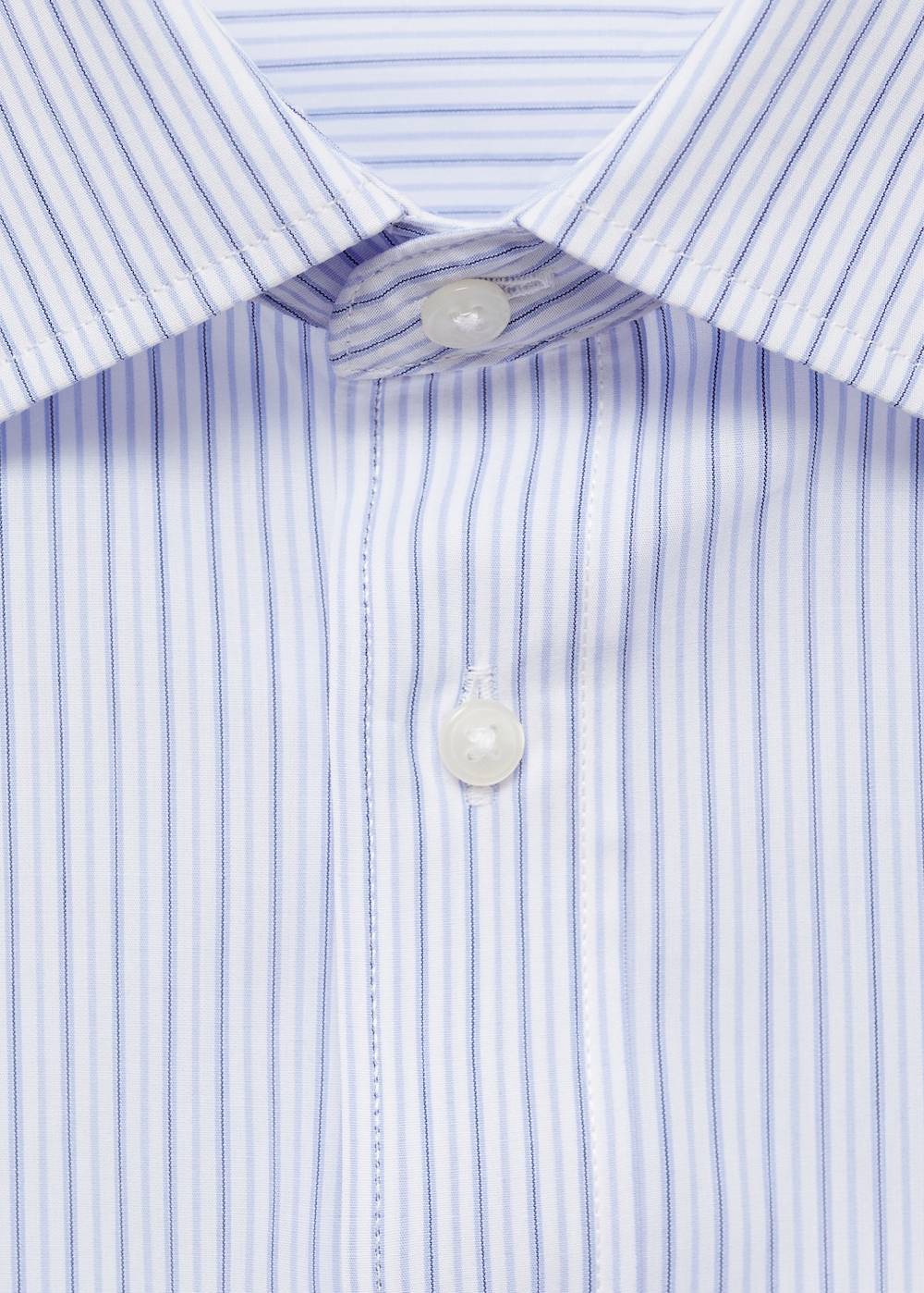 Mango Gestreiftes Regular-Fit.Hemd aus 100 % Baumwolle Top Angebot