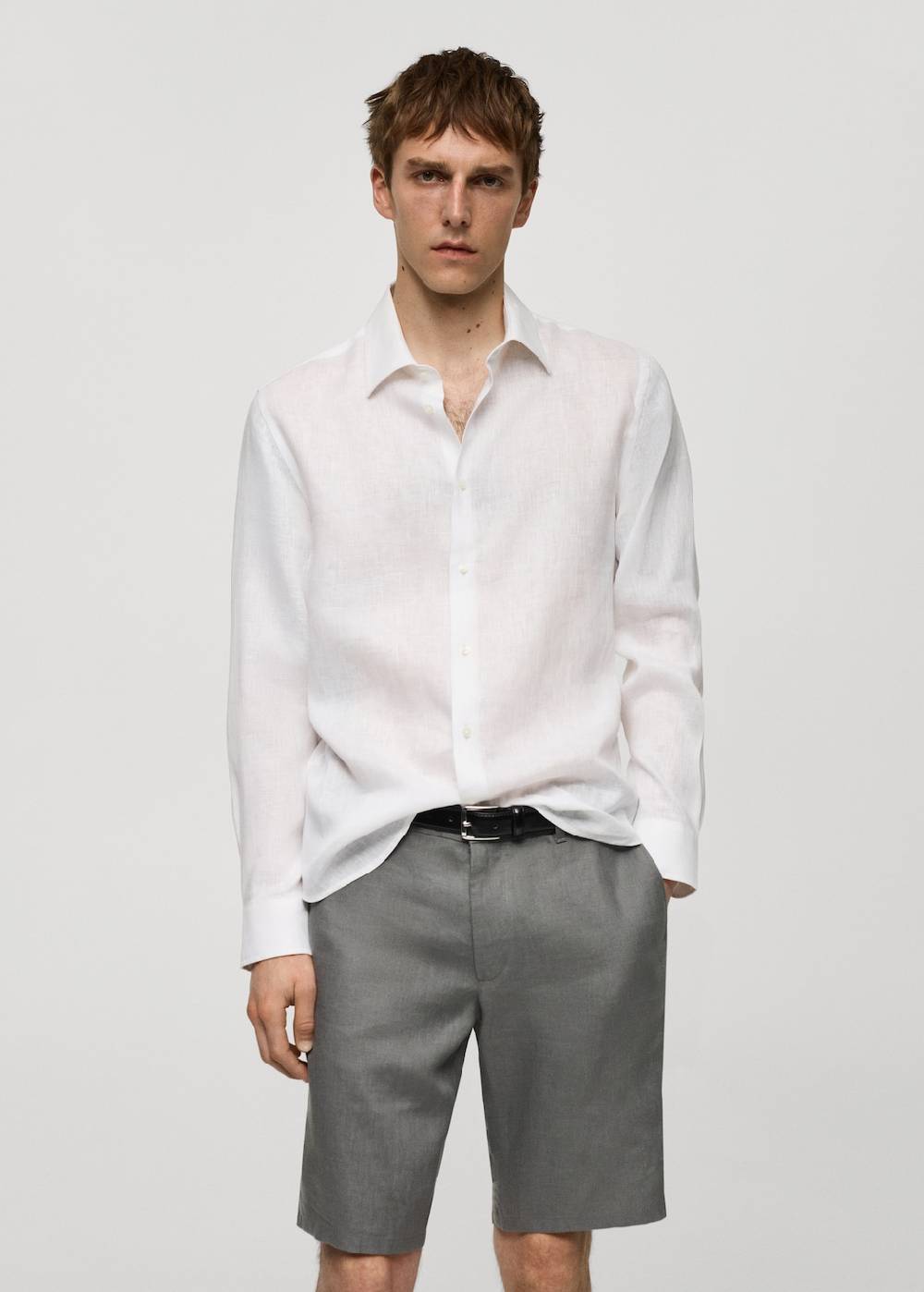 Mango Regular Fit-Hemd aus 100 % Leinen Zeitlich begrenztes Angebot