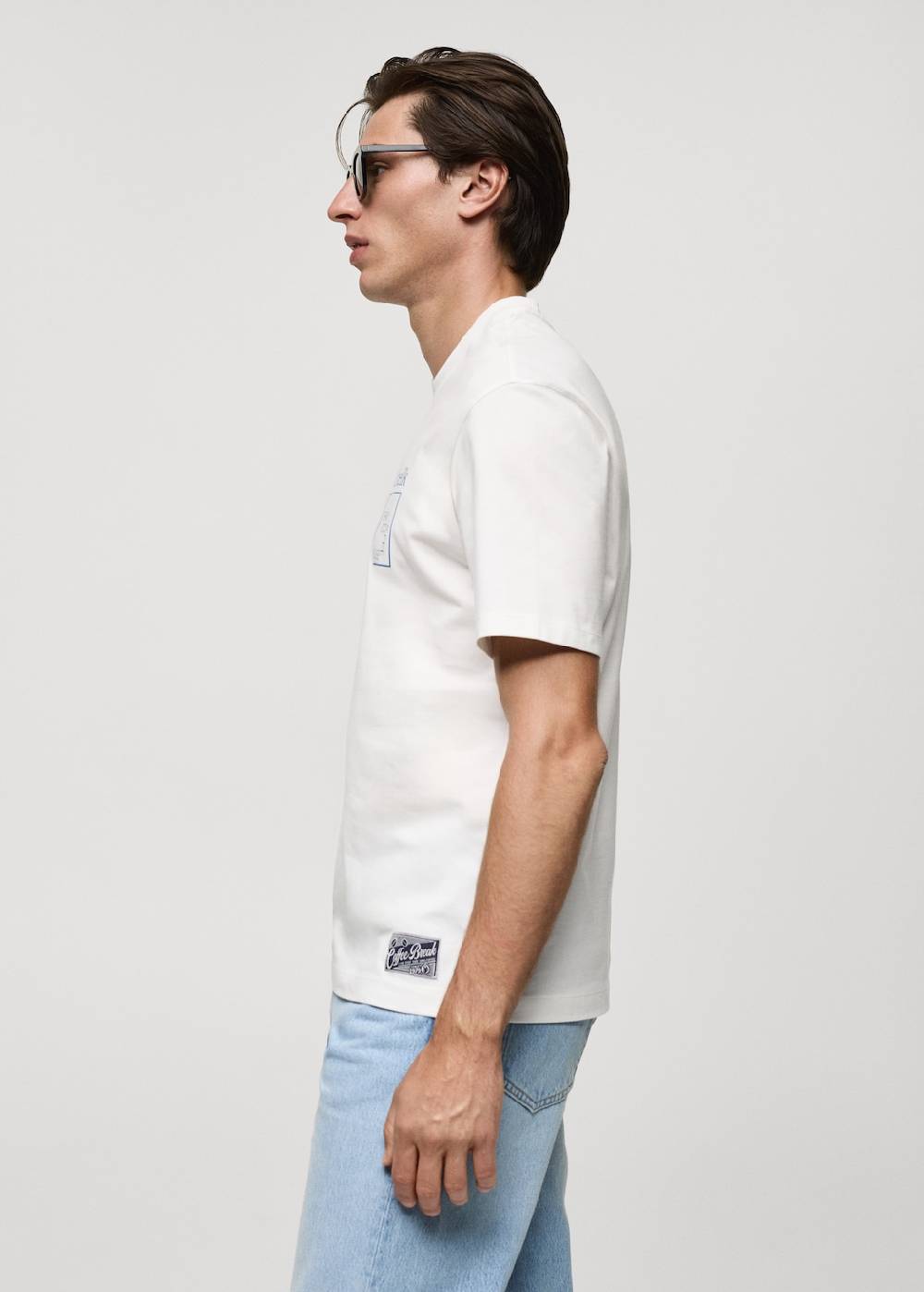 Mango Gemustertes Regular-Fit-T-Shirt aus Baumwolle Bestseller