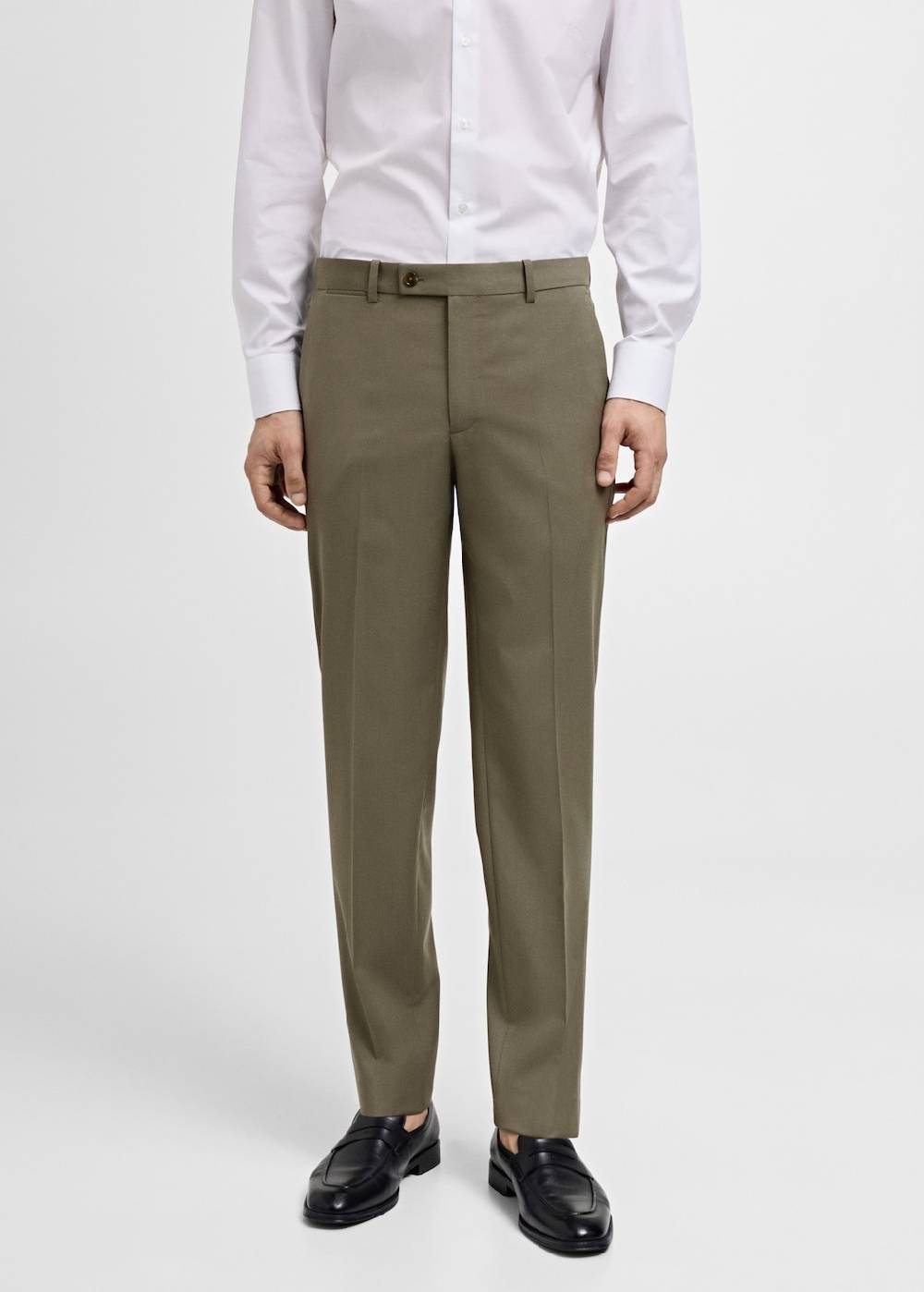 Mango Slim-Fit-Anzughose aus 100 % Schurwolle