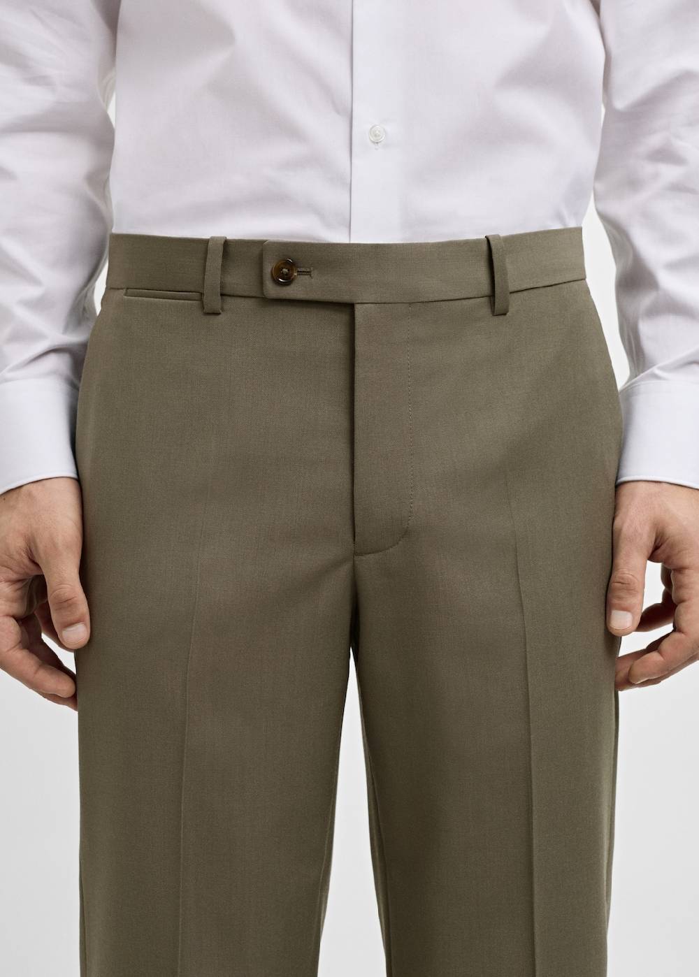 Mango Slim-Fit-Anzughose aus 100 % Schurwolle Kauf eins, bekomm eins gratis