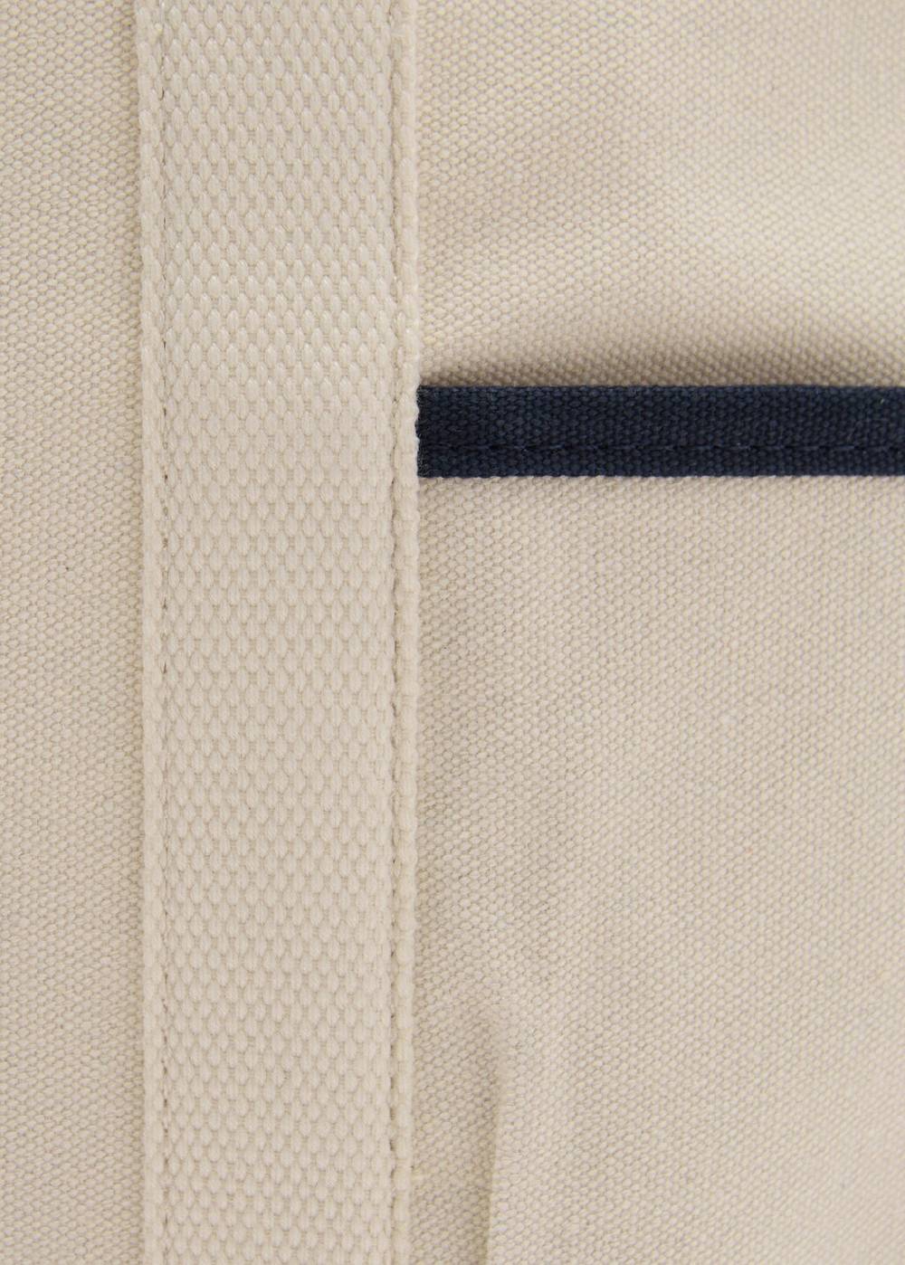 Mango Kontrastierende Tasche aus Canvas mit Baumwolle Riesige Ersparnisse