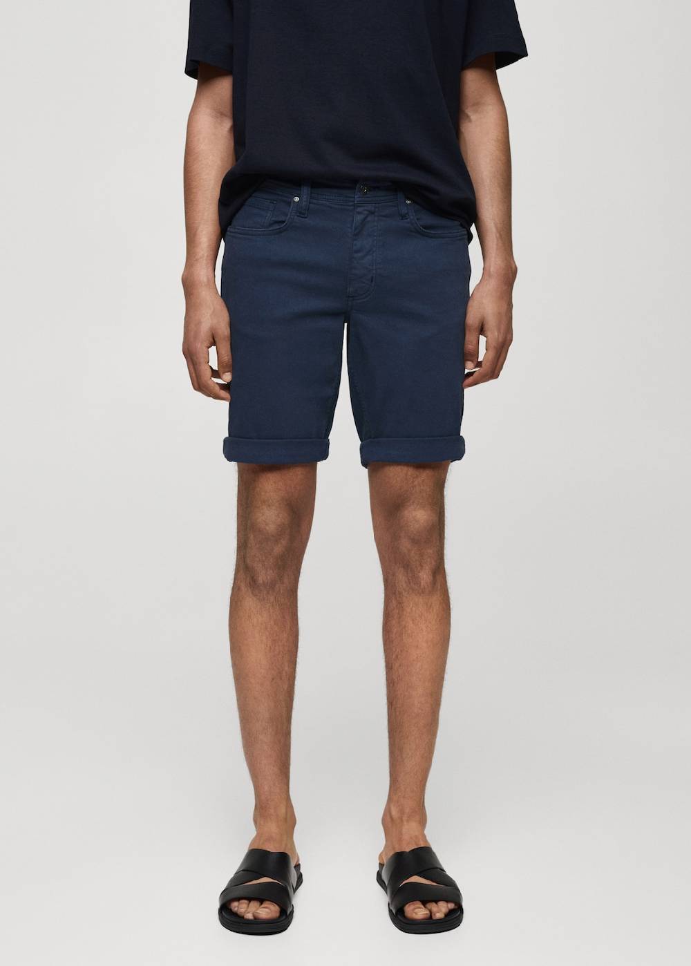 Mango Slim Fit-Jeans-Bermudashorts Super Sparpreis