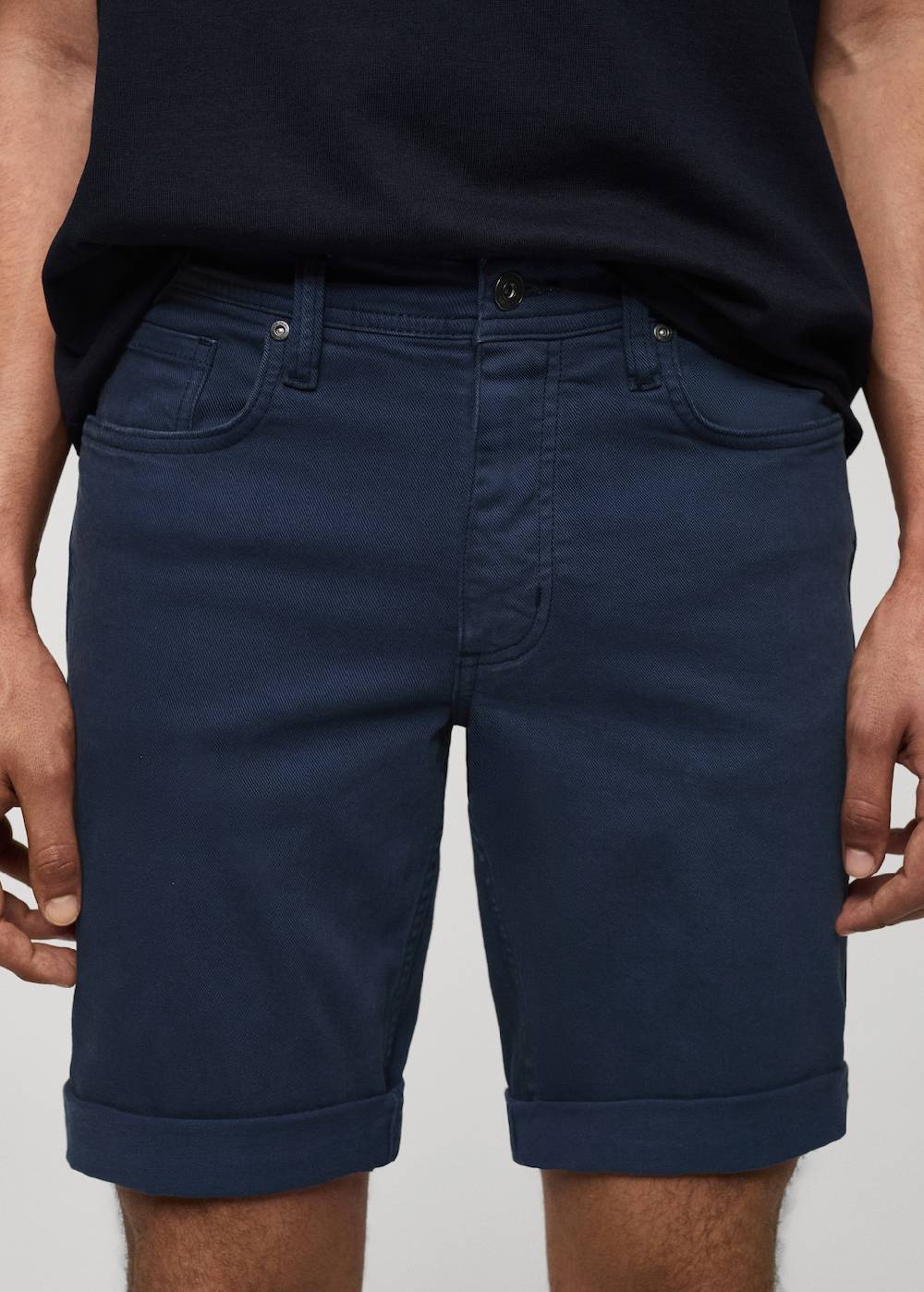 Mango Slim Fit-Jeans-Bermudashorts Super Sparpreis
