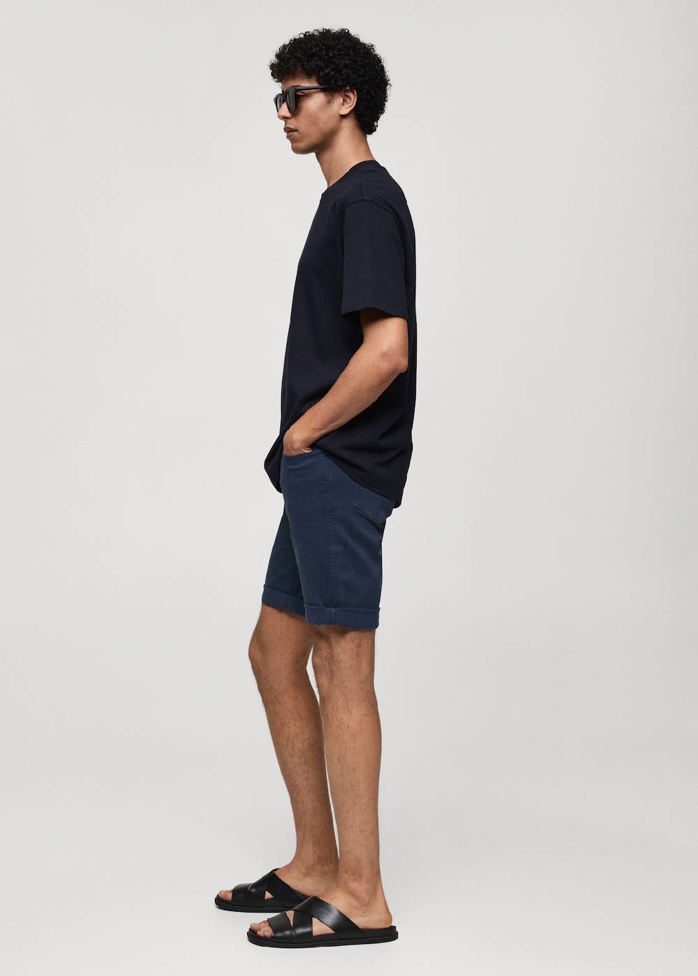 Mango Slim Fit-Jeans-Bermudashorts Super Sparpreis