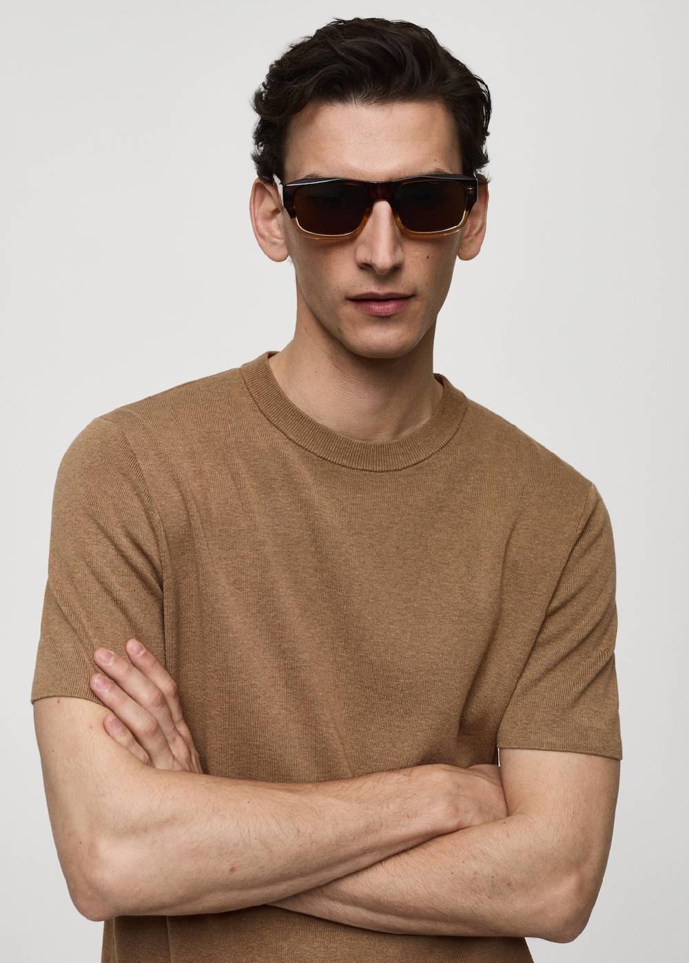 Mango Strickshirt aus Baumwolle Begrenzte Freigabe