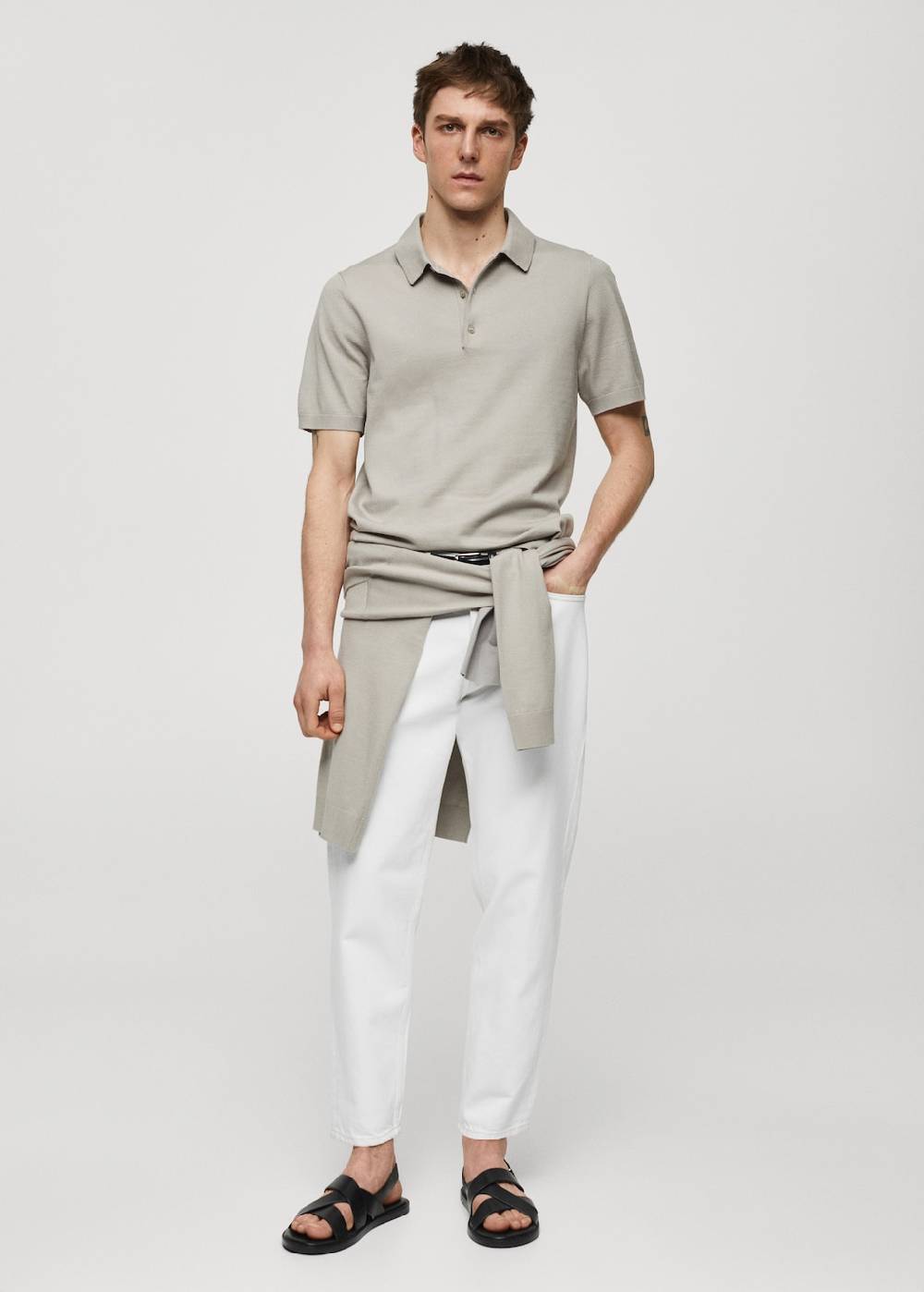 Mango Feinstrick-Poloshirt Neueste Stile