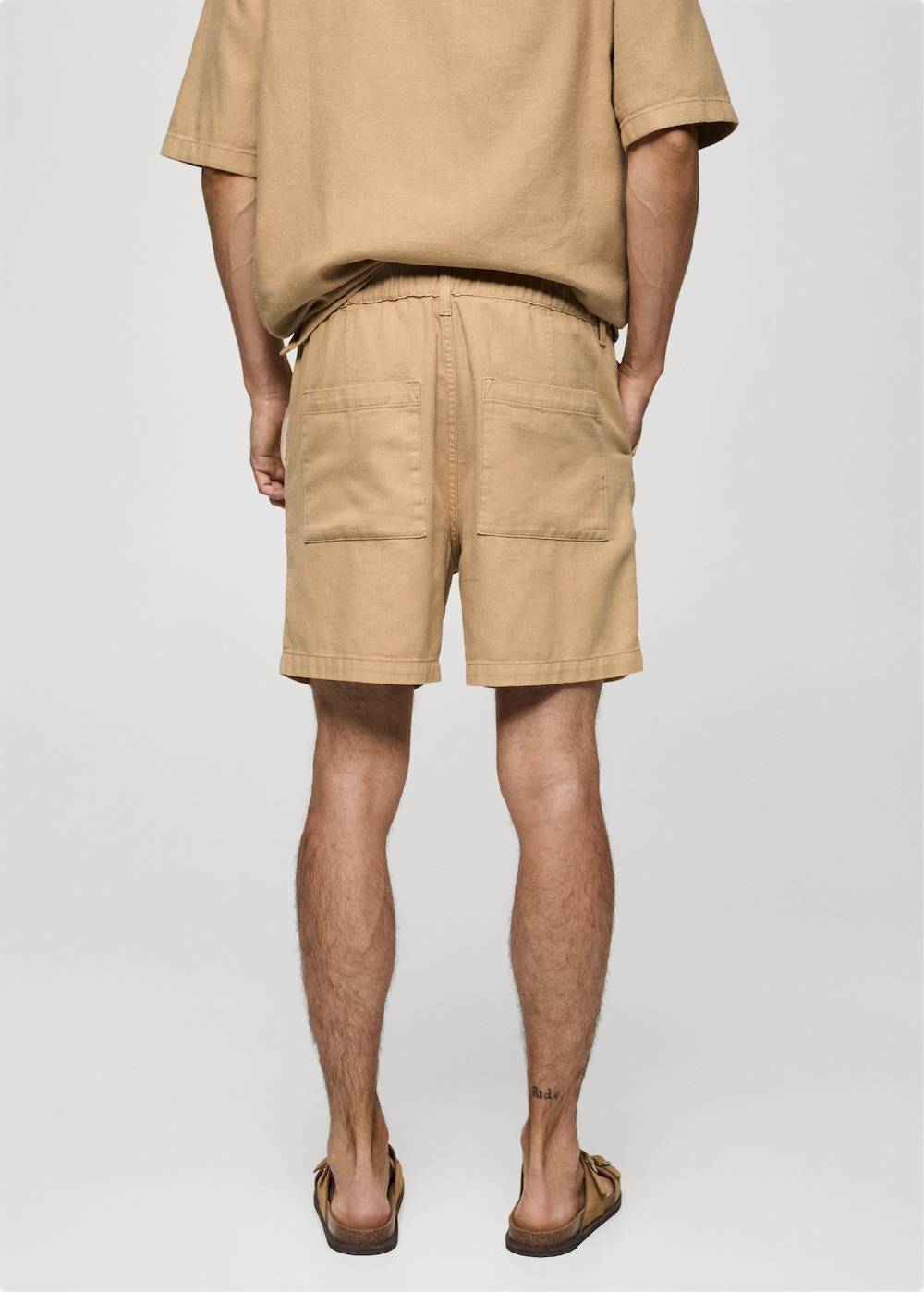 Mango Baumwoll-Bermudashorts mit Taschen Letzter Tag