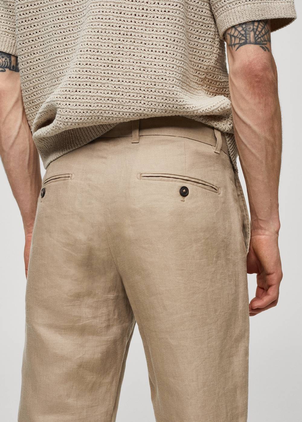 Mango Slim Fit-Hose aus 100 % Leinen Discount Store für neue Produkte