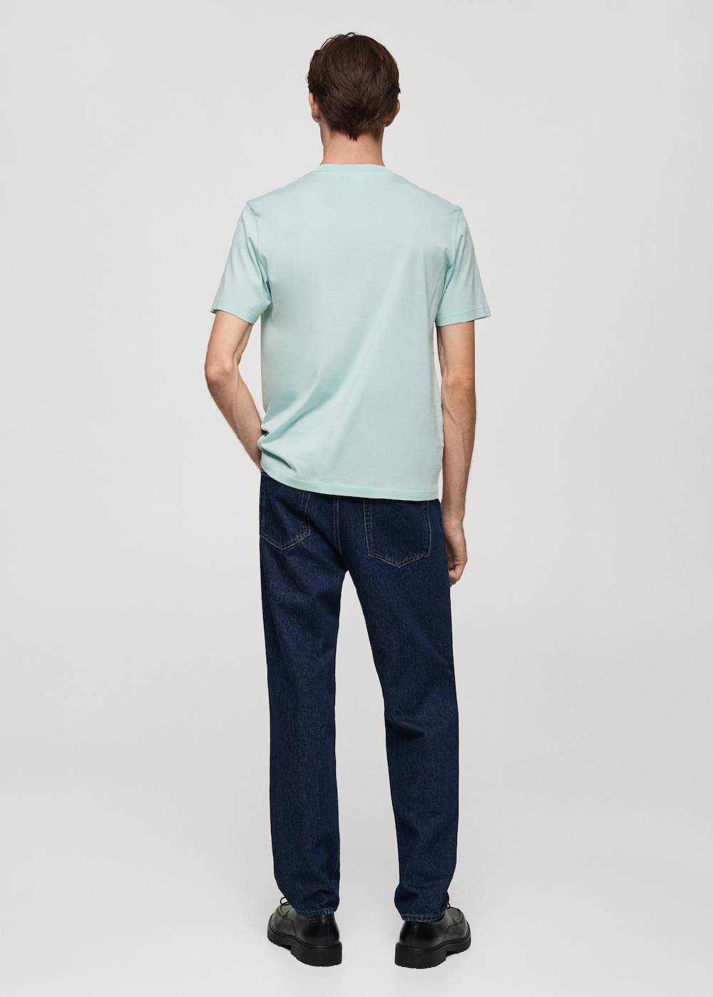Mango Slim-Fit-T-Shirt aus 100 % Baumwolle Super Rabatt