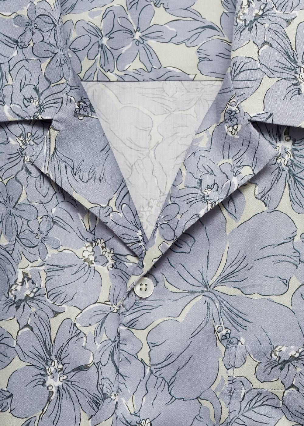 Mango Hemd aus 100 % Baumwolle mit Blumenprint 50% Rabatt mit kostenlosem Versand