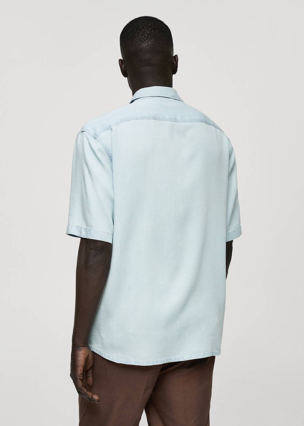 Mango Regular-Fit-Hemd aus 100 % Tencel Kostenloser Versand international