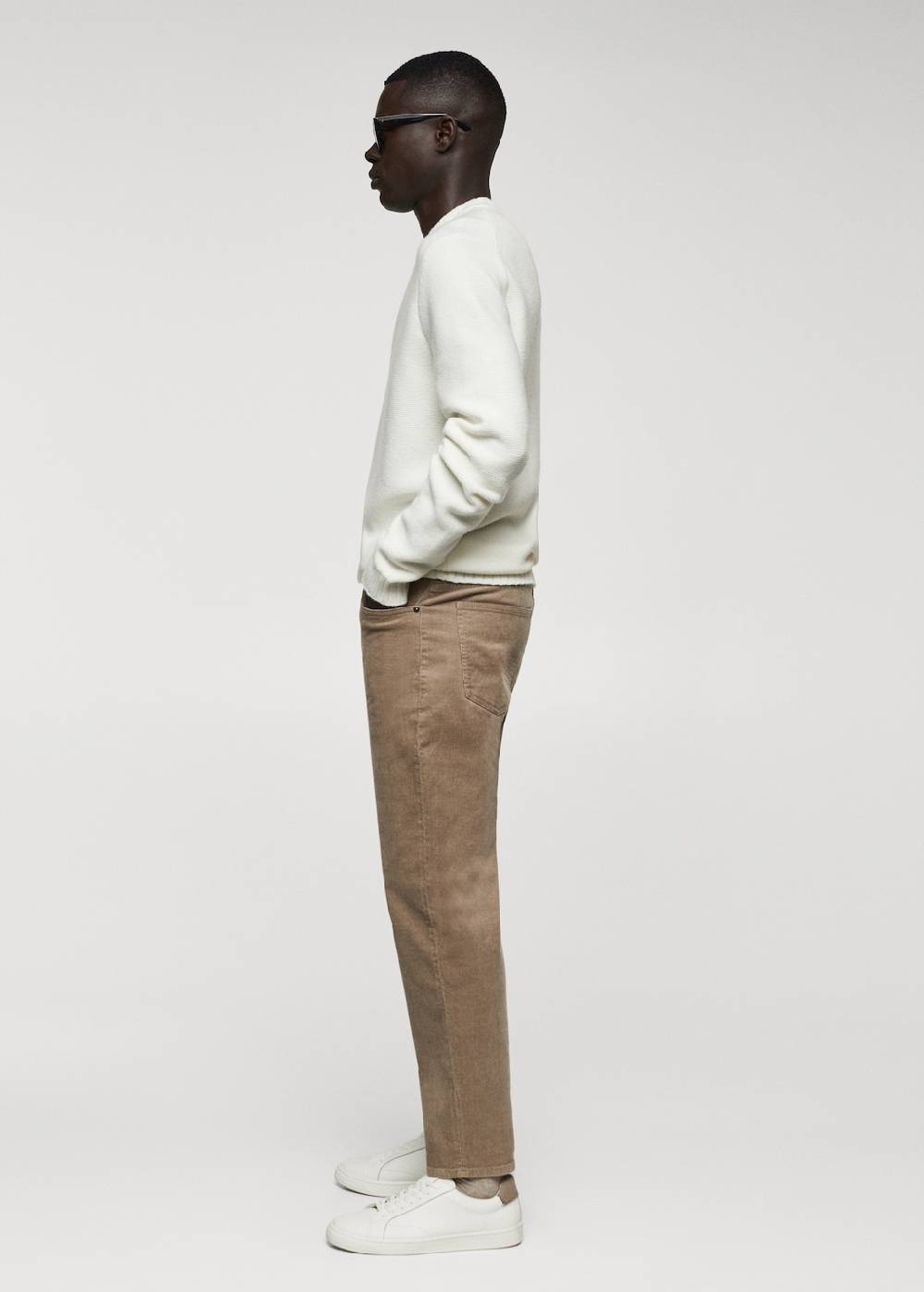 Mango Slim Fit-Feincordhose Im Verkauf