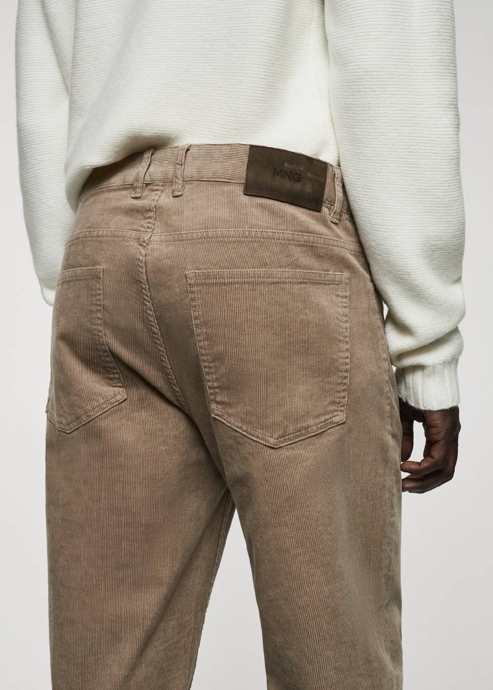 Mango Slim Fit-Feincordhose Im Verkauf
