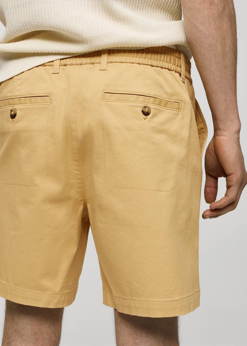 Mango Baumwoll-Bermudashorts mit Kordelzug Outlet