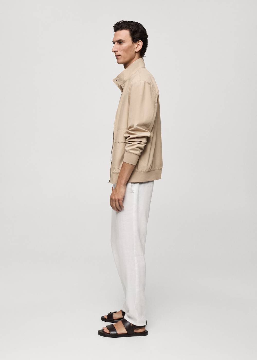 Mango Jacke aus 100 % Baumwolle mit Taschen Schlussverkauf