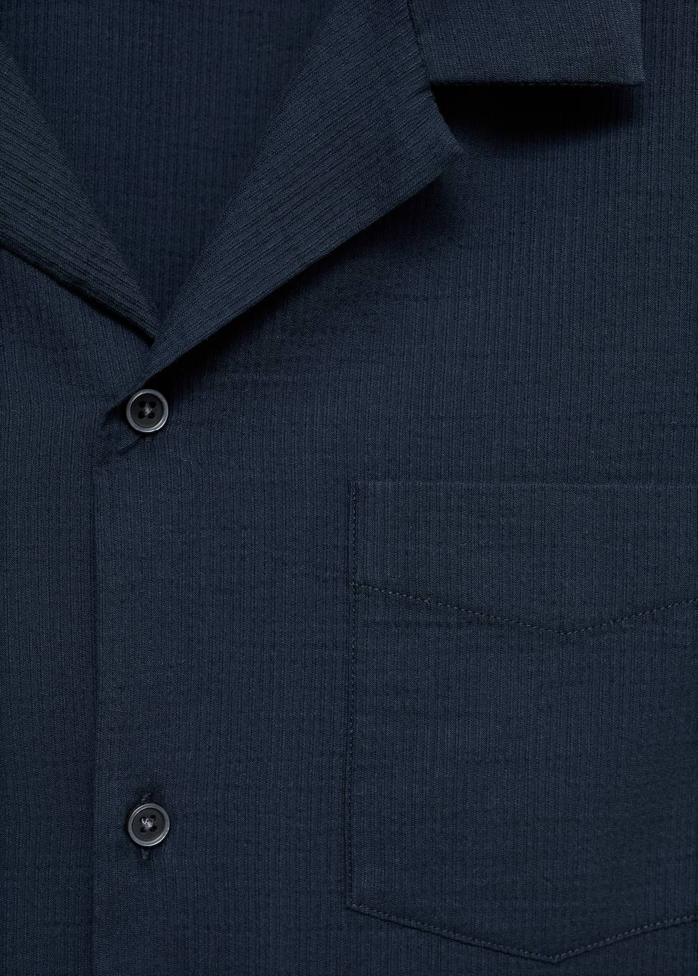 Mango Regular-Fit-Hemd aus 100 % Seersucker-Baumwolle Günstiger Verkauf