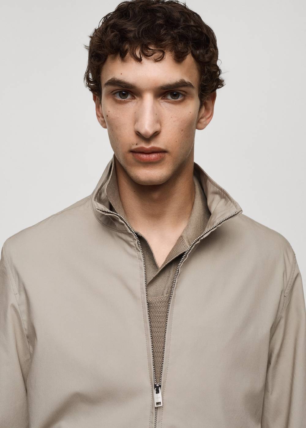 Mango Lyocell-Jacke mit Reißverschluss Fabrikverkauf