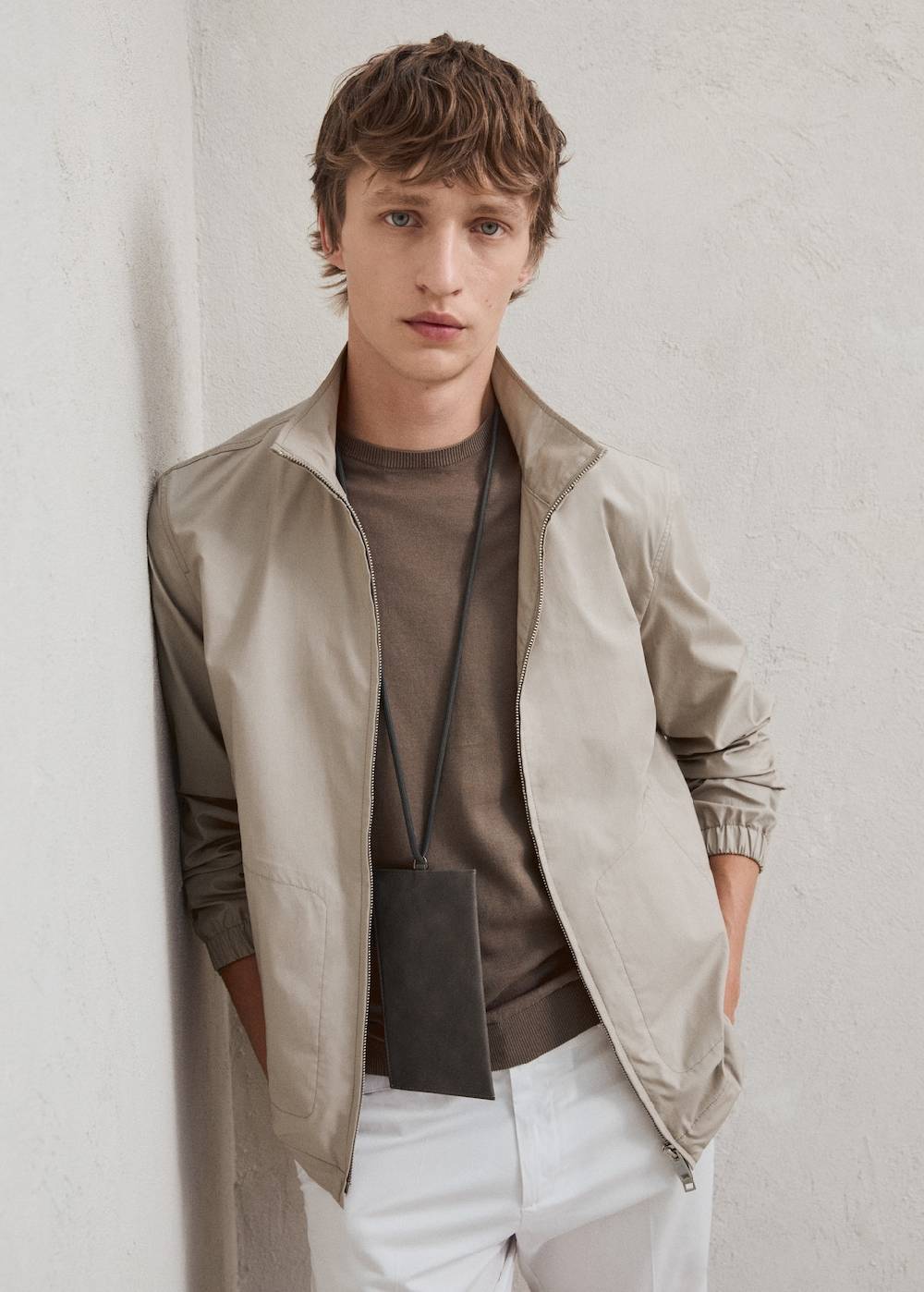 Mango Lyocell-Jacke mit Reißverschluss Fabrikverkauf