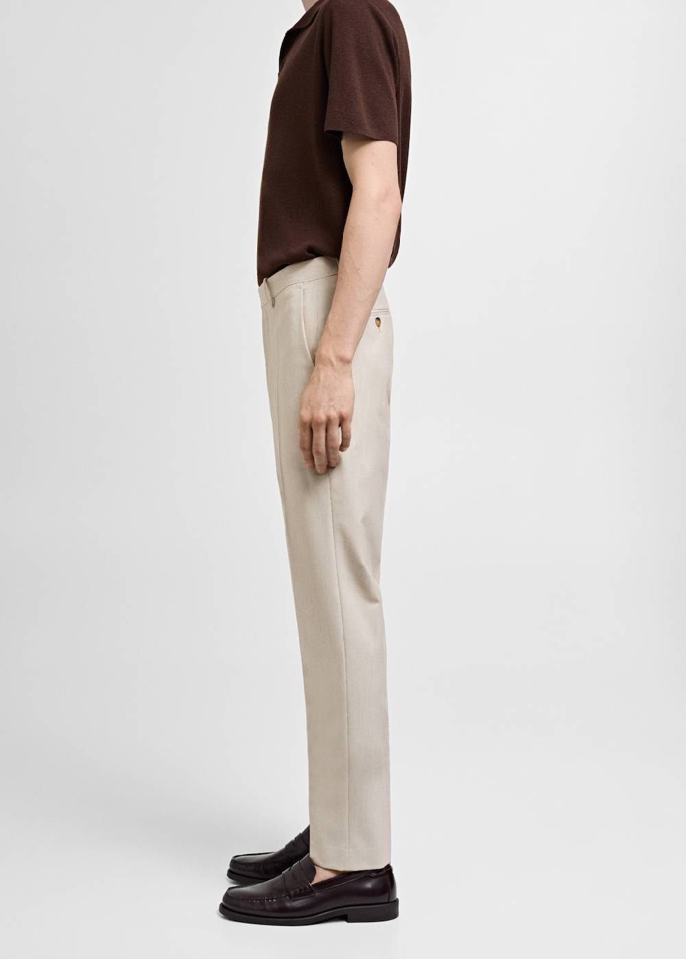 Mango Slim Fit-Anzughose aus Stretchstoff Meist gekauft