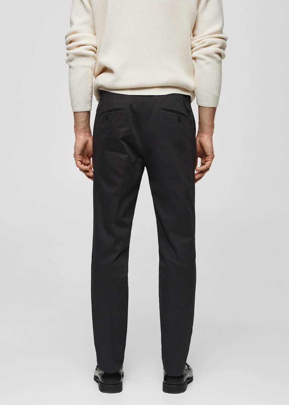 Mango Slim Fit-Bundfaltenhose aus Baumwolle Blitzverkäufe