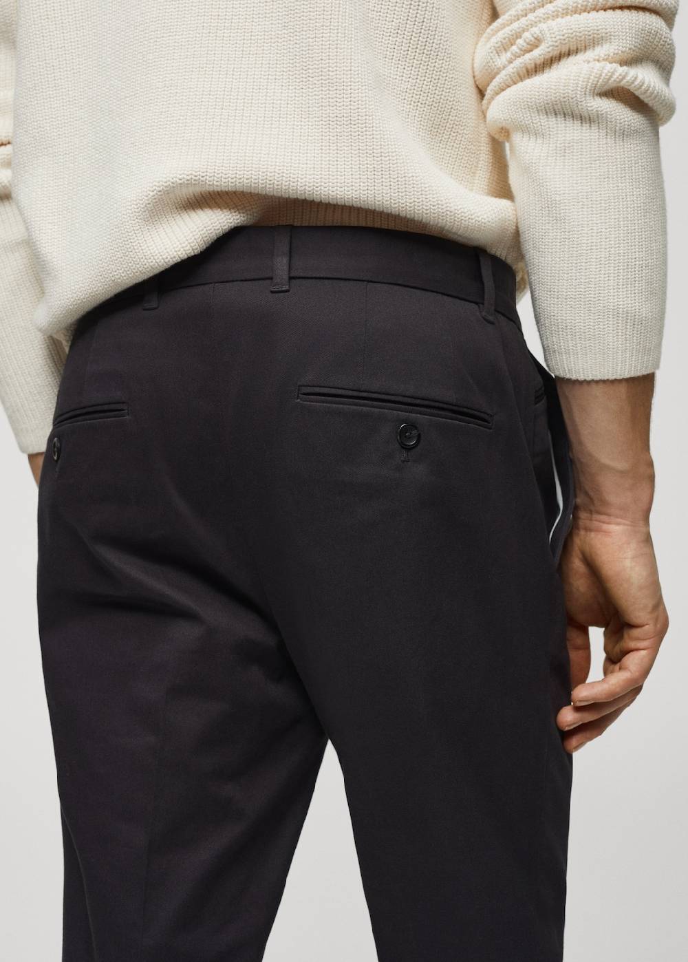 Mango Slim Fit-Bundfaltenhose aus Baumwolle Blitzverkäufe