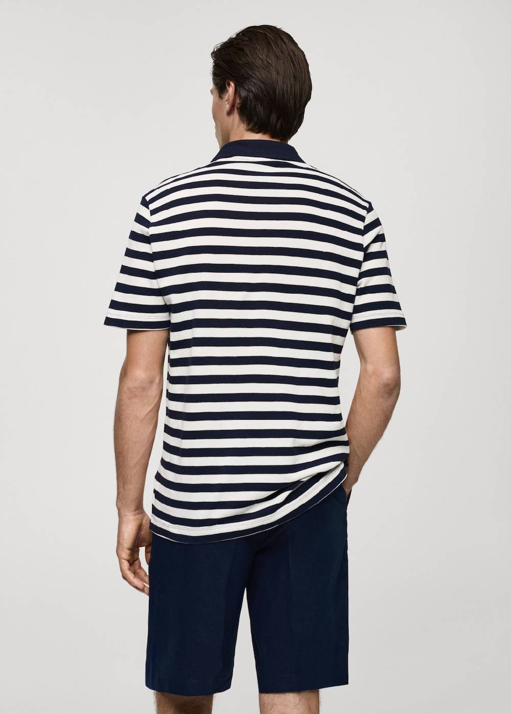Mango Gestreiftes Regular-Fit-Poloshirt aus Baumwoll-Piqué Fabrik Onlineshop