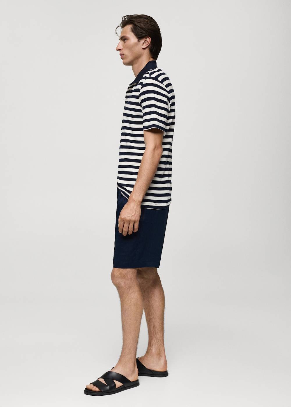 Mango Gestreiftes Regular-Fit-Poloshirt aus Baumwoll-Piqué Fabrik Onlineshop