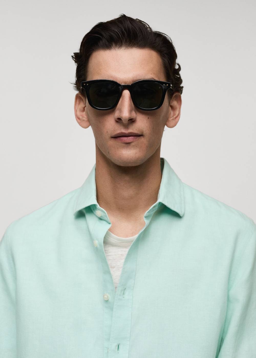 Mango Classic Fit-Leinenhemd Rabatt