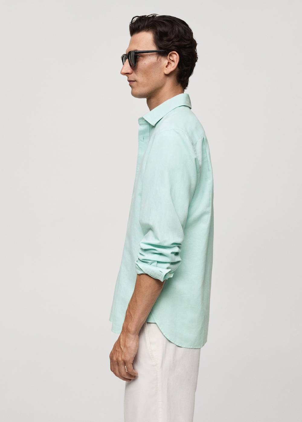Mango Classic Fit-Leinenhemd Rabatt