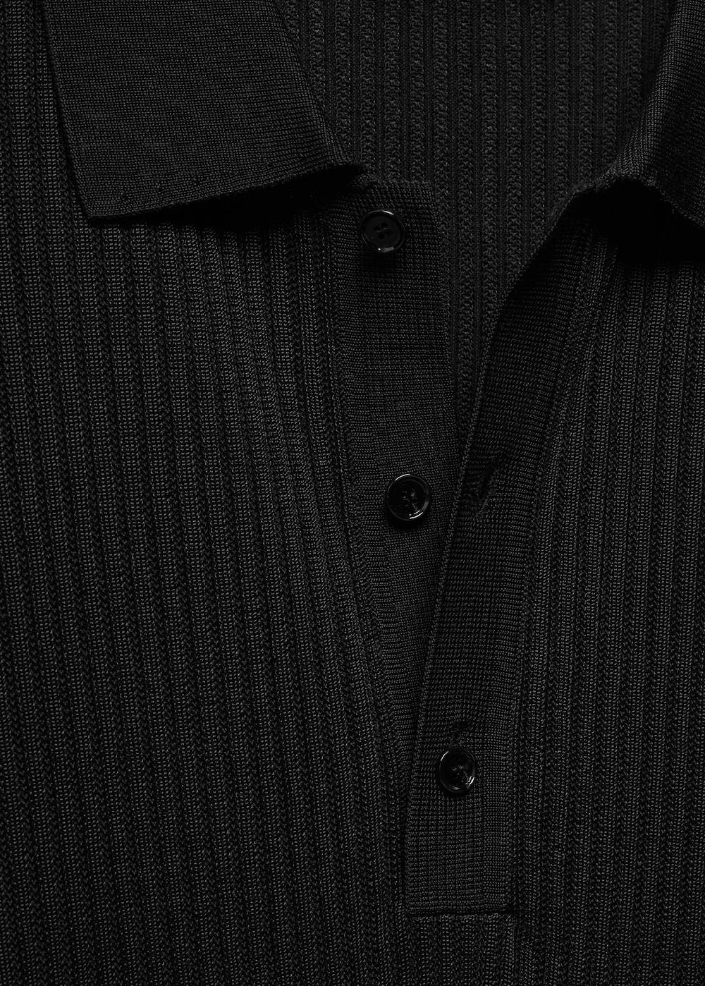 Mango Strick-Poloshirt aus Baumwolle Versandkostenfrei