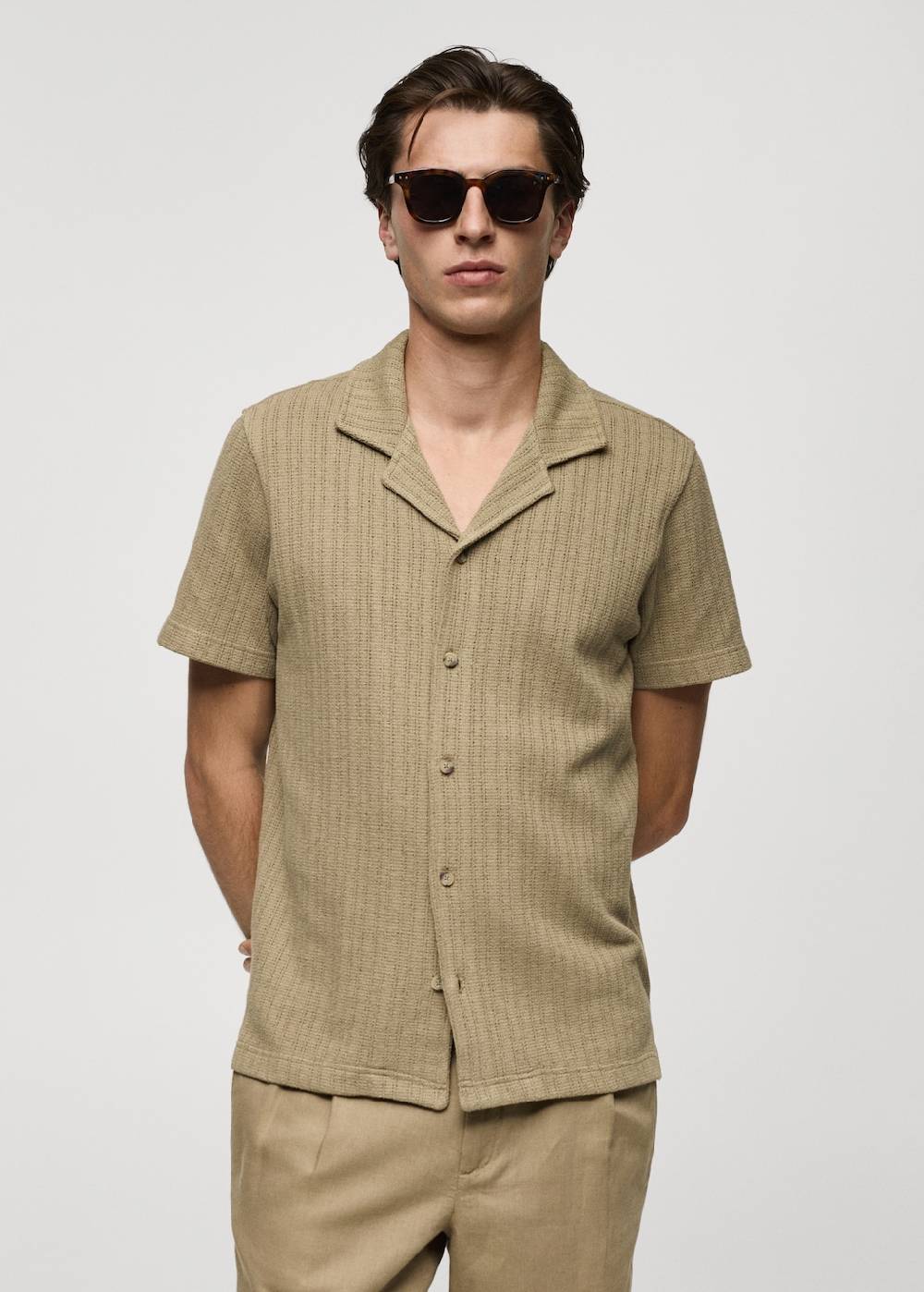 Mango Regular Fit-Strickhemd