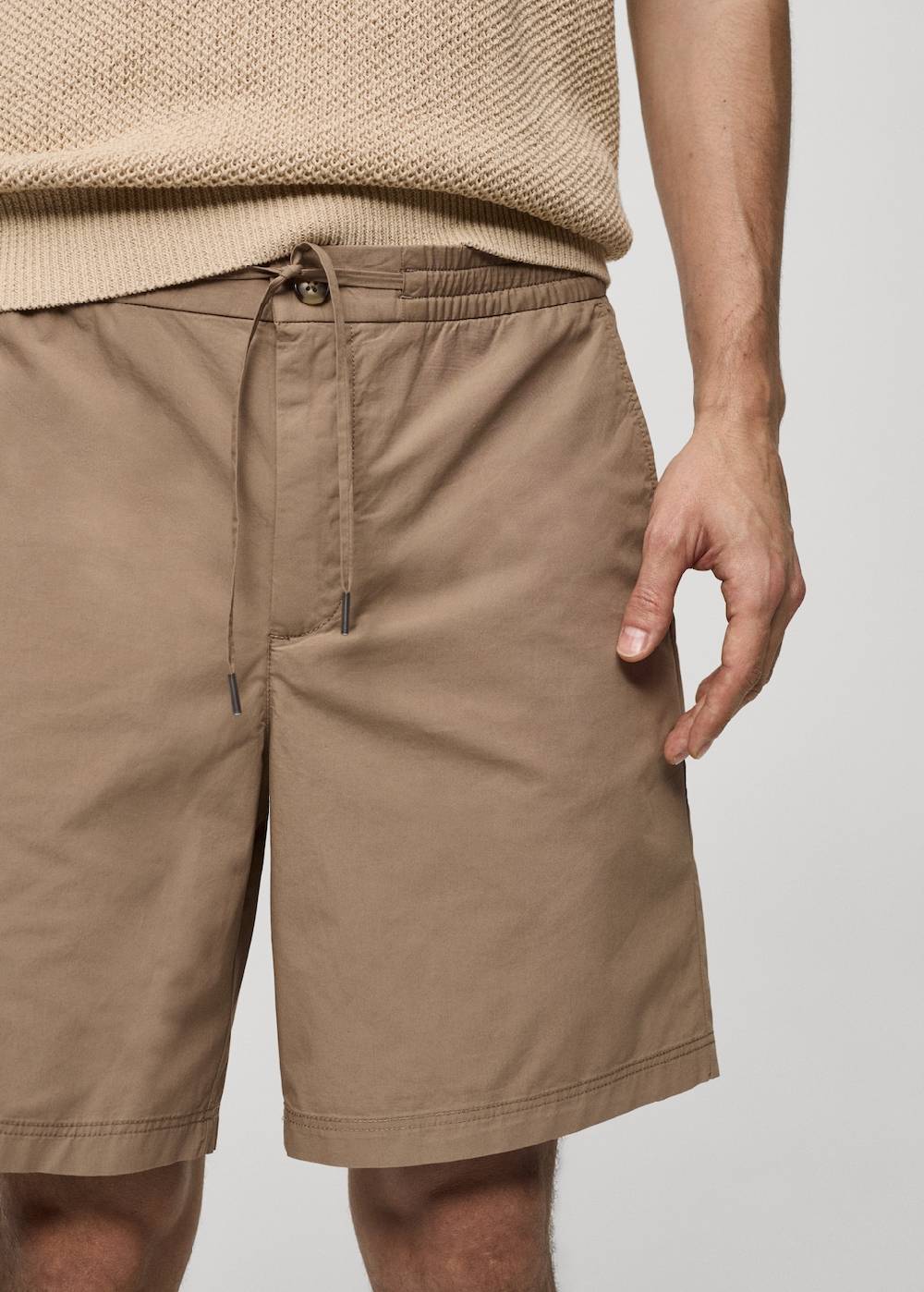 Mango Bermudashorts aus 100 % Baumwolle mit Kordel Preisnachlass