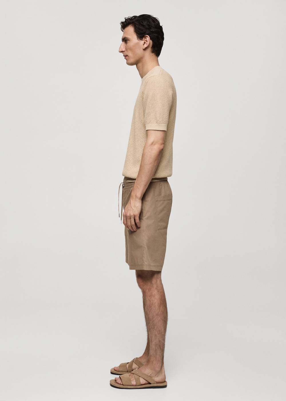 Mango Bermudashorts aus 100 % Baumwolle mit Kordel Preisnachlass