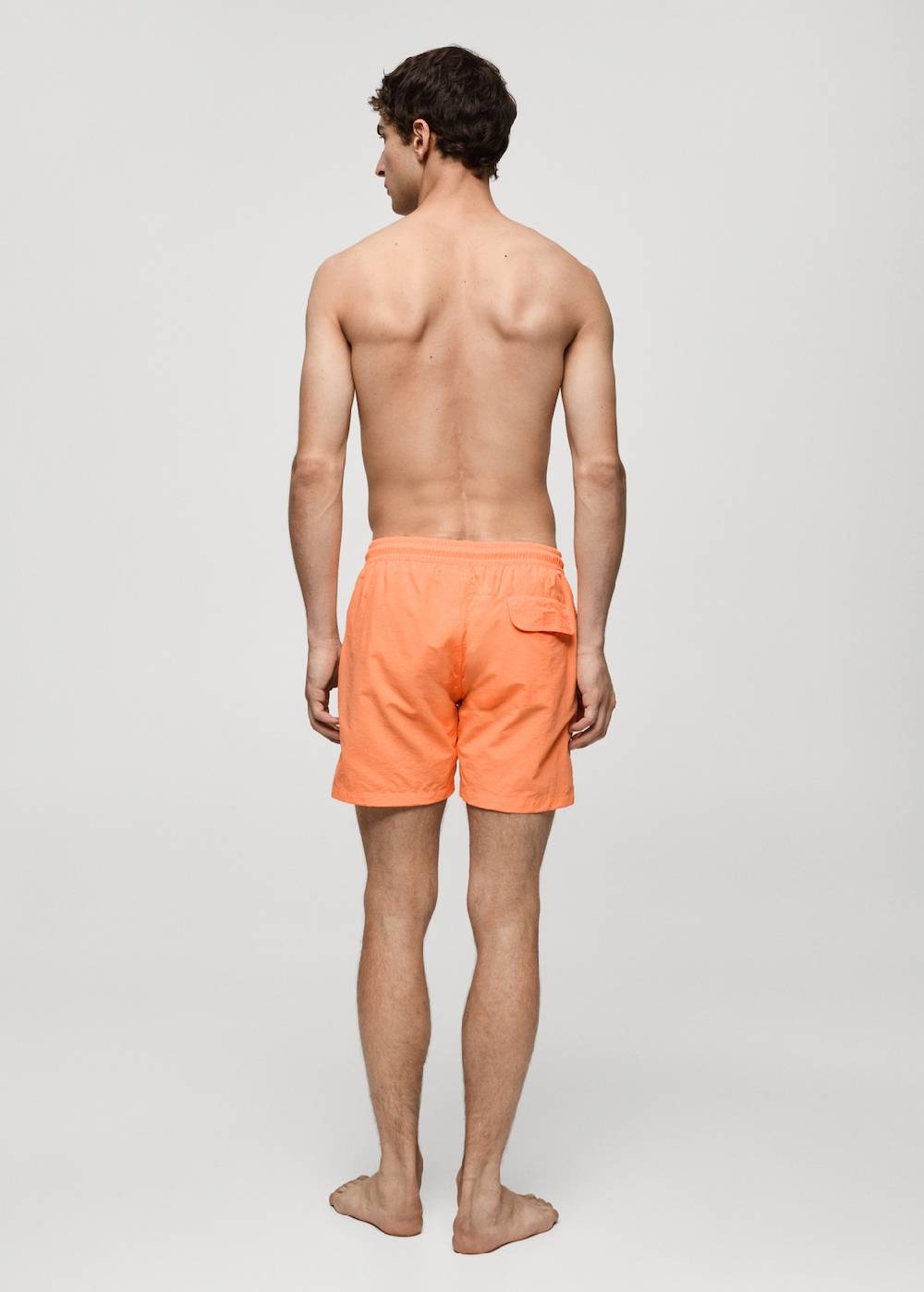 Mango Einfarbige Badeshorts mit Kordelzug Vatertagsangebot
