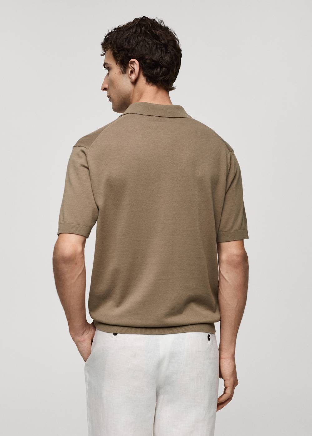 Mango Strick-Poloshirt aus 100 % Baumwolle Jubiläumsangebot