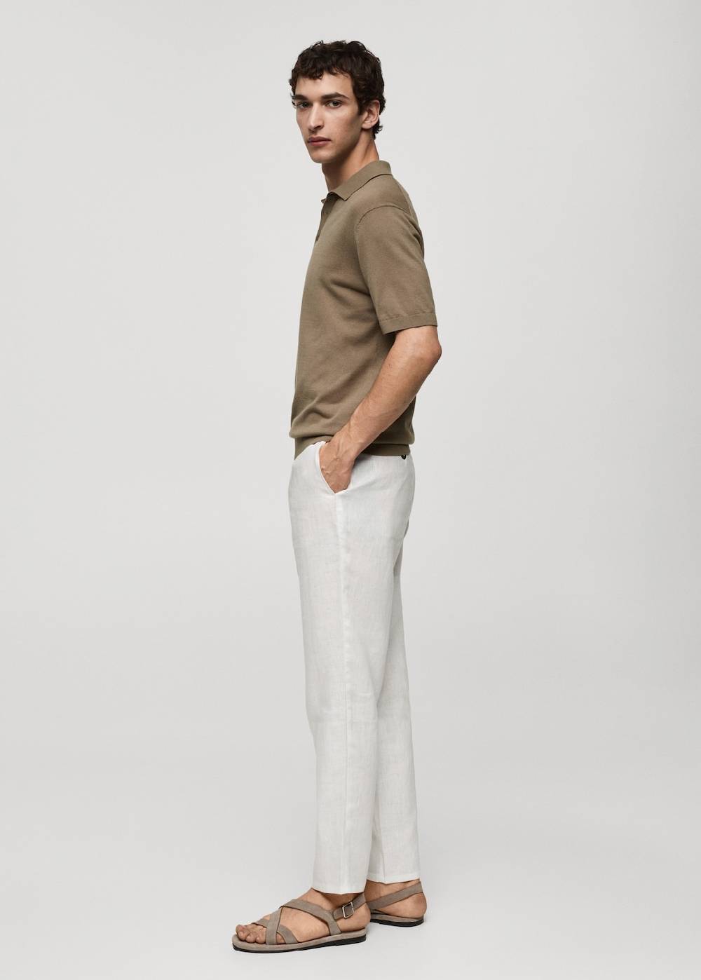 Mango Strick-Poloshirt aus 100 % Baumwolle Jubiläumsangebot