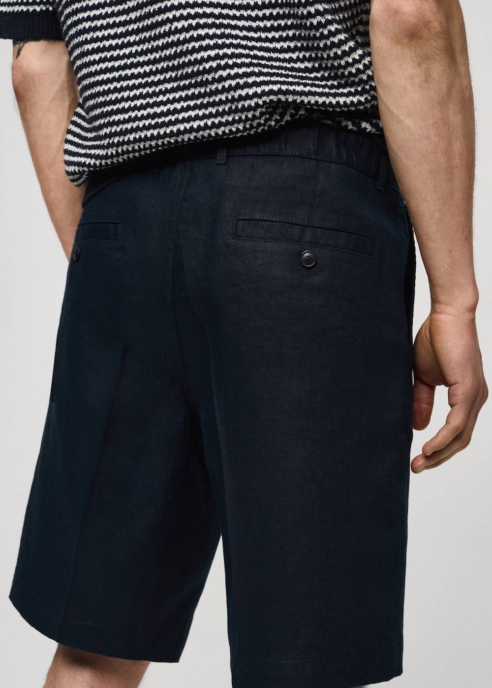 Mango Bundfalten-Bermudashorts aus 100 % Leinen Zeitlich begrenztes Angebot