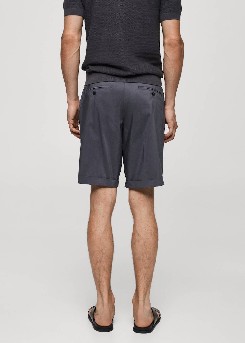 Mango Bermudashorts aus Baumwolle mit Bundfalten Exklusive Angebote