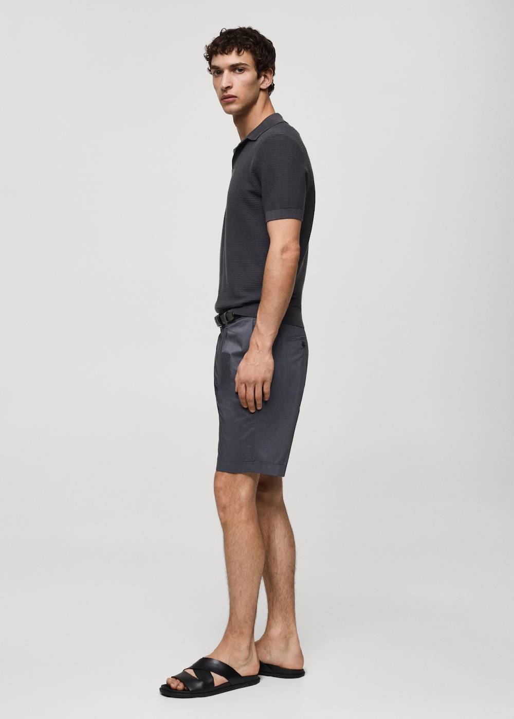 Mango Bermudashorts aus Baumwolle mit Bundfalten Exklusive Angebote
