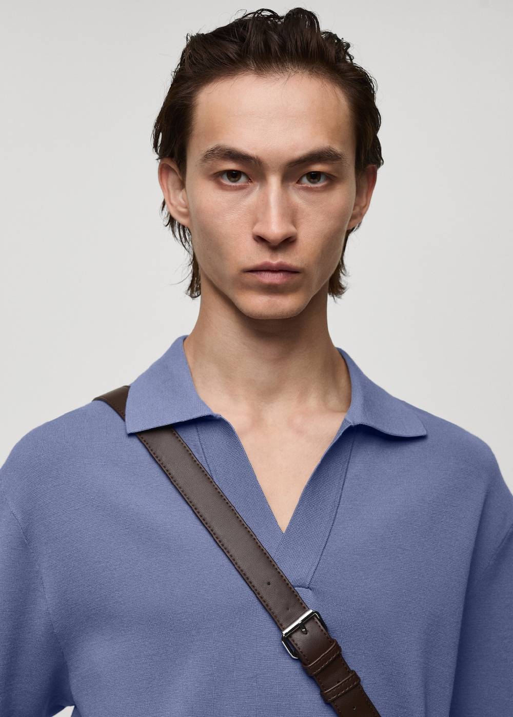 Mango Relaxed-Fit-Strickpoloshirt Räumungsverkauf