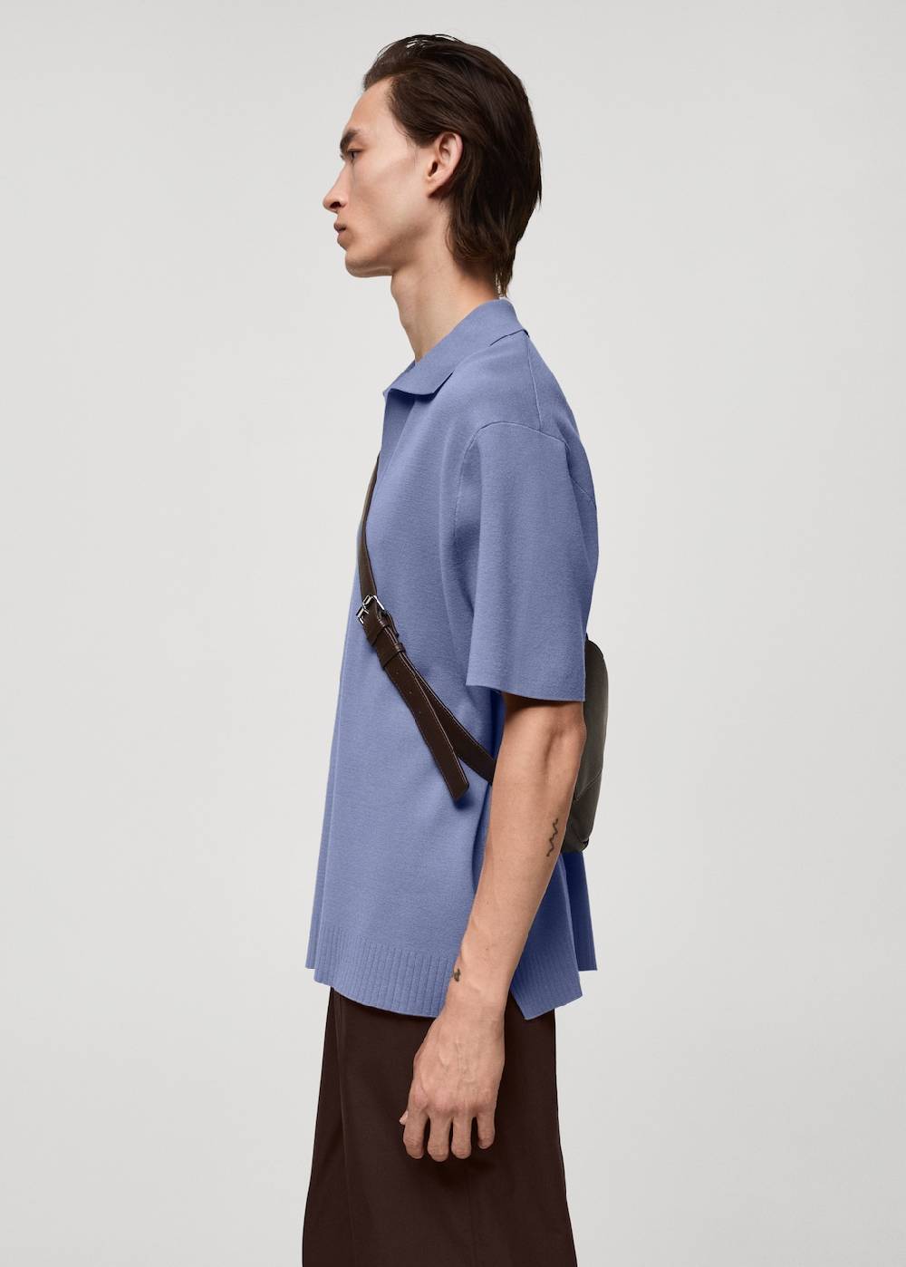 Mango Relaxed-Fit-Strickpoloshirt Räumungsverkauf