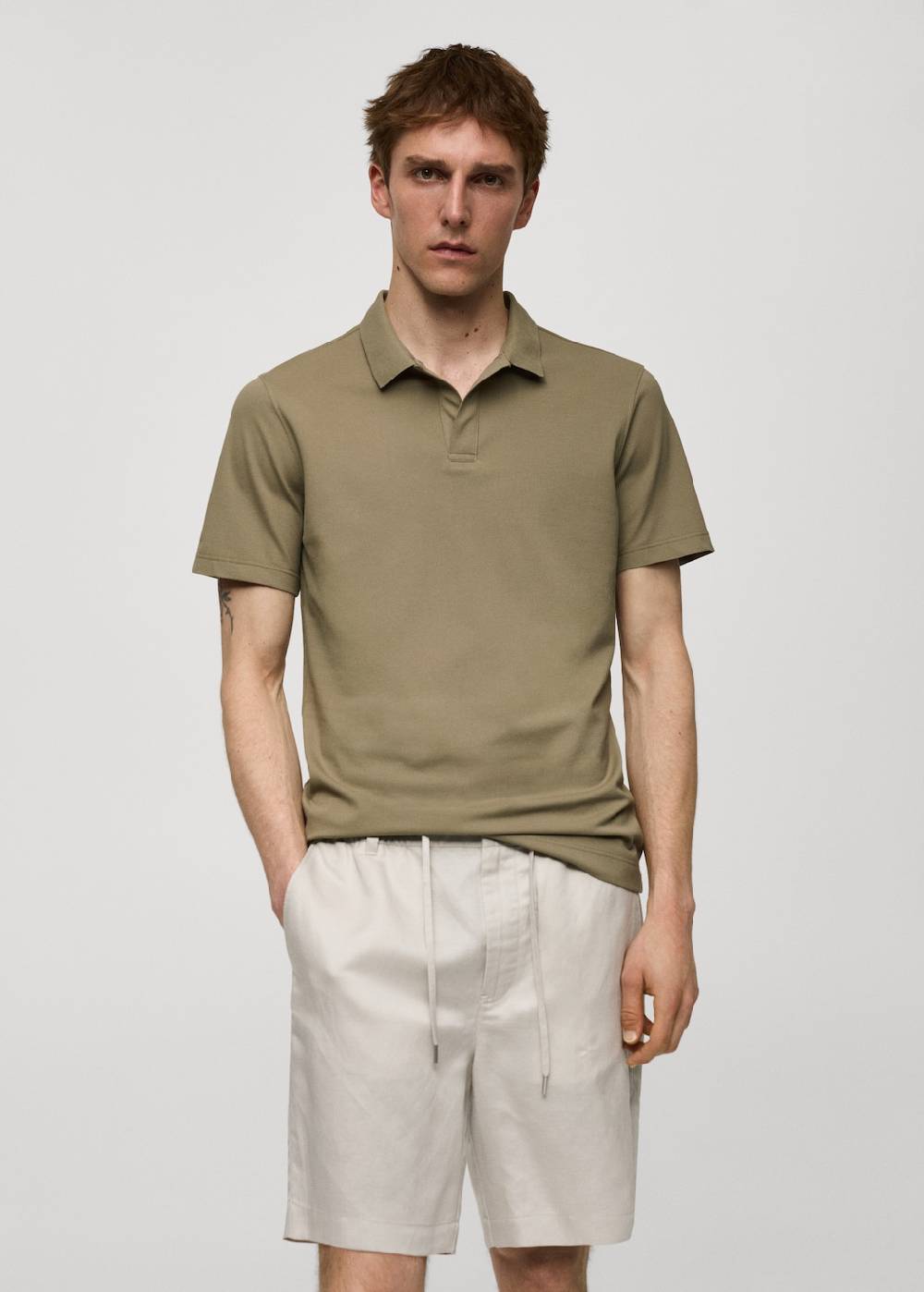 Mango Slim Fit-Poloshirt aus Baumwoll-Piqué