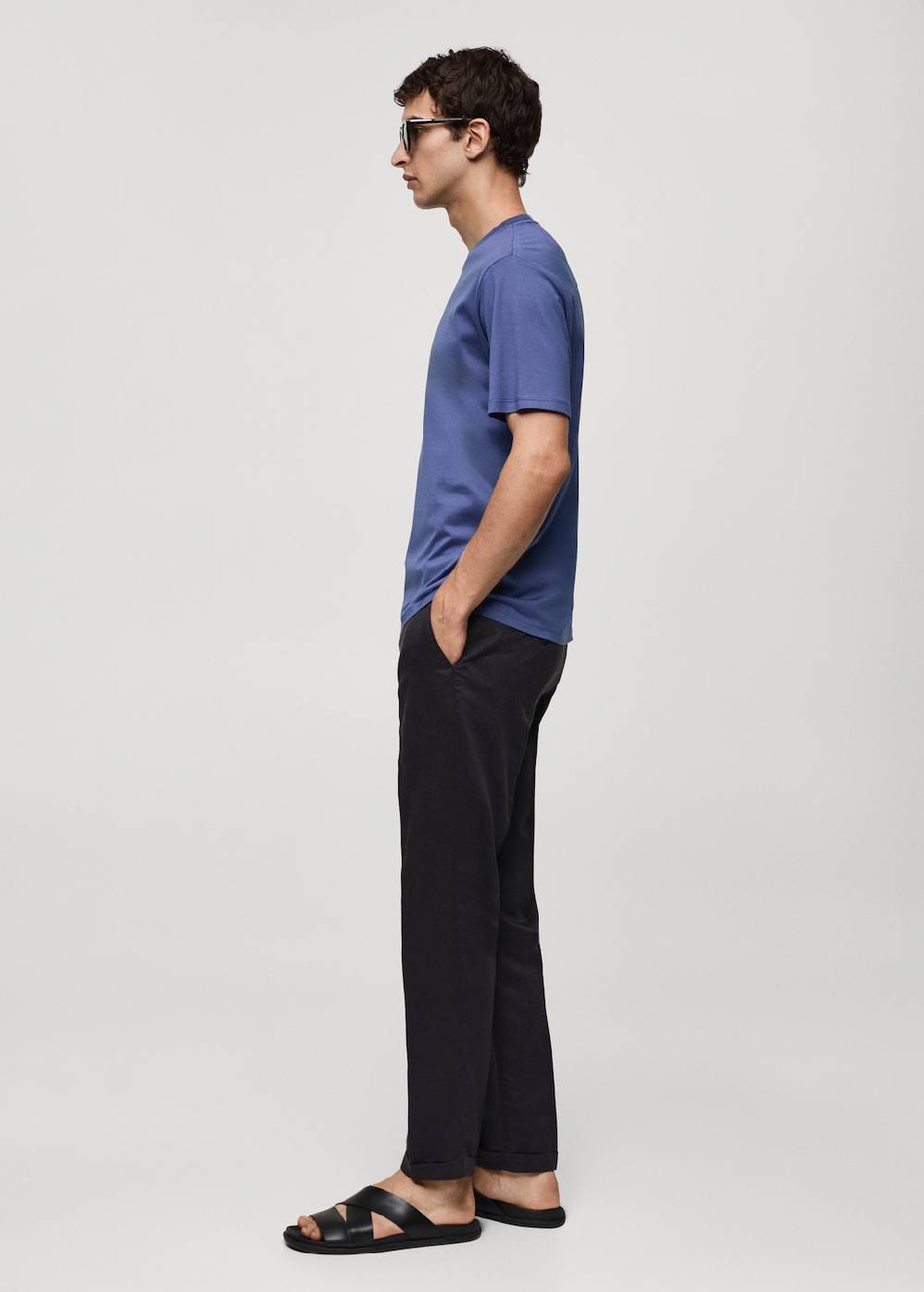 Mango Slim-Fit-T-Shirt aus 100 % Baumwolle Tägliche Deals